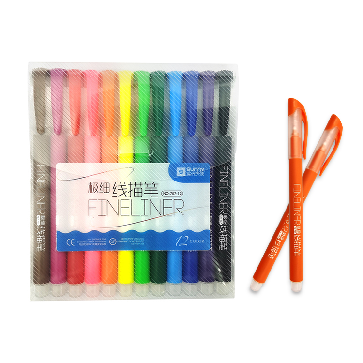 Amazon seller Fineliner Color Pen Set, 0.4mm Colored Fine Liner Sketch Drawing Pen,Pack of 12 Assorted Colors